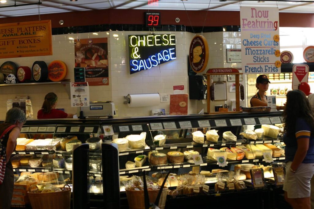 Cheeses at Milwaukee Public Market