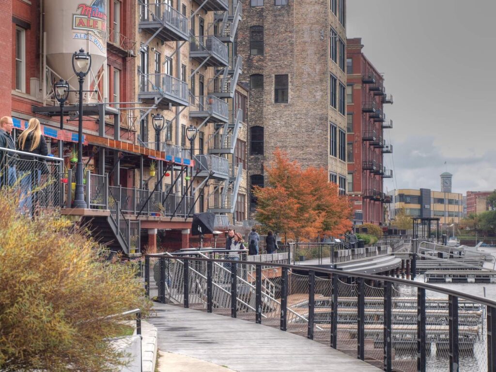 Historic Third Ward River Walk Milwaukee