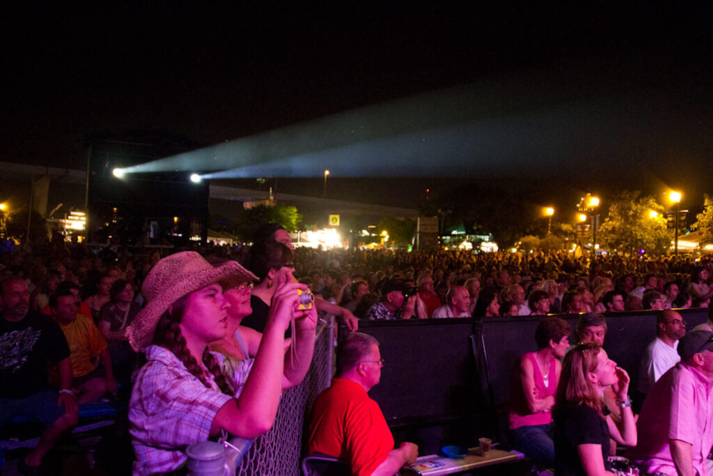 Revelers at Summerfest