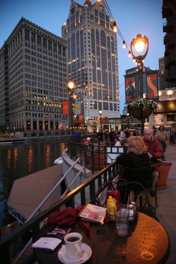 The view from Downtown, RiverWalk