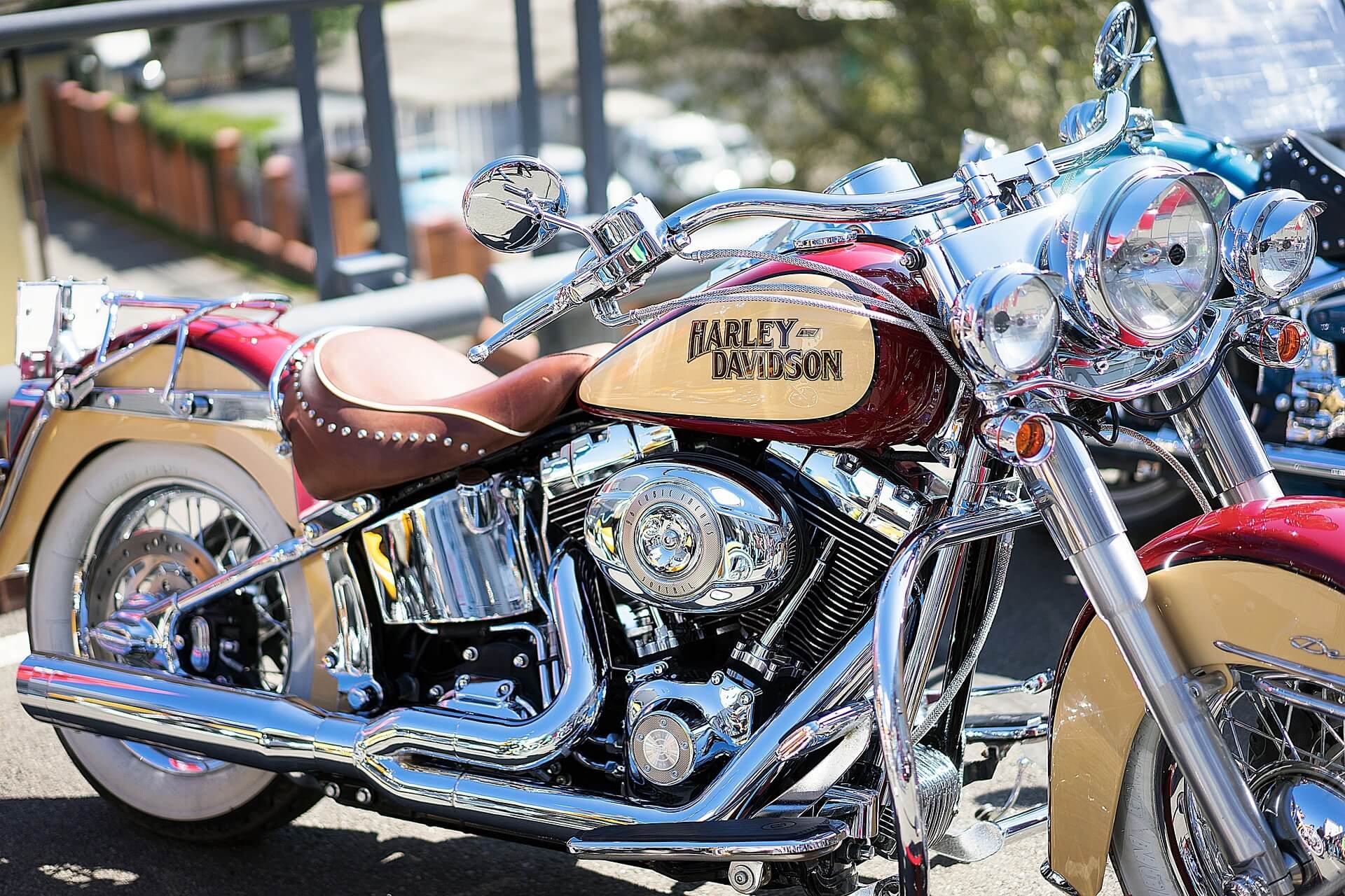 Harley Davidson Motorcycle closeup